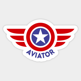 Aviator Wings Sticker